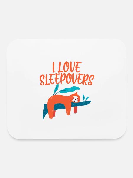J’adore les soirées pyjama 4 - Tapis de souris - blanc - Devant