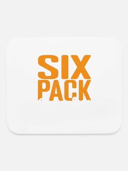 Six Pack Coming Soon 60 - Mouse pad Horizontal - white - Front
