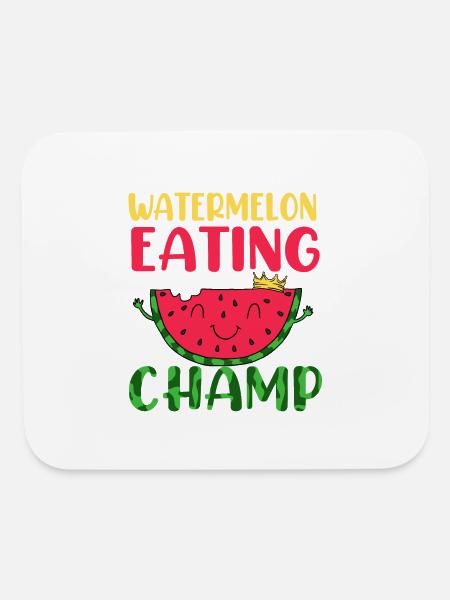 Waternelon Eating Champ - Mouse pad Horizontal - white - Front