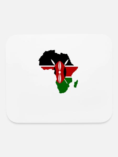 Kenya boys - Mouse pad Horizontal - white - Front