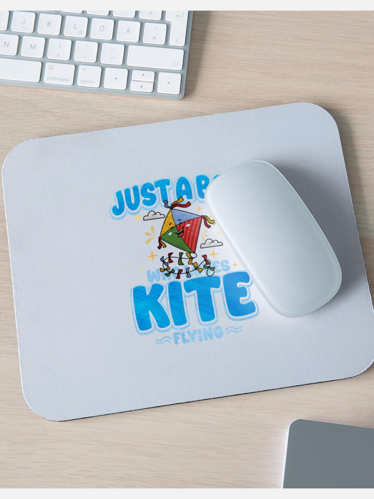 Kite Flying - Mouse pad Horizontal - white - Front