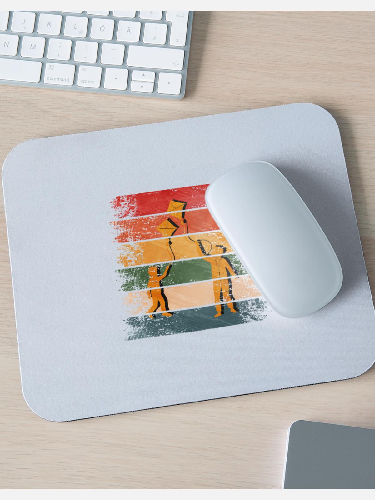 Kite Flying - Mouse pad Horizontal - white - Front