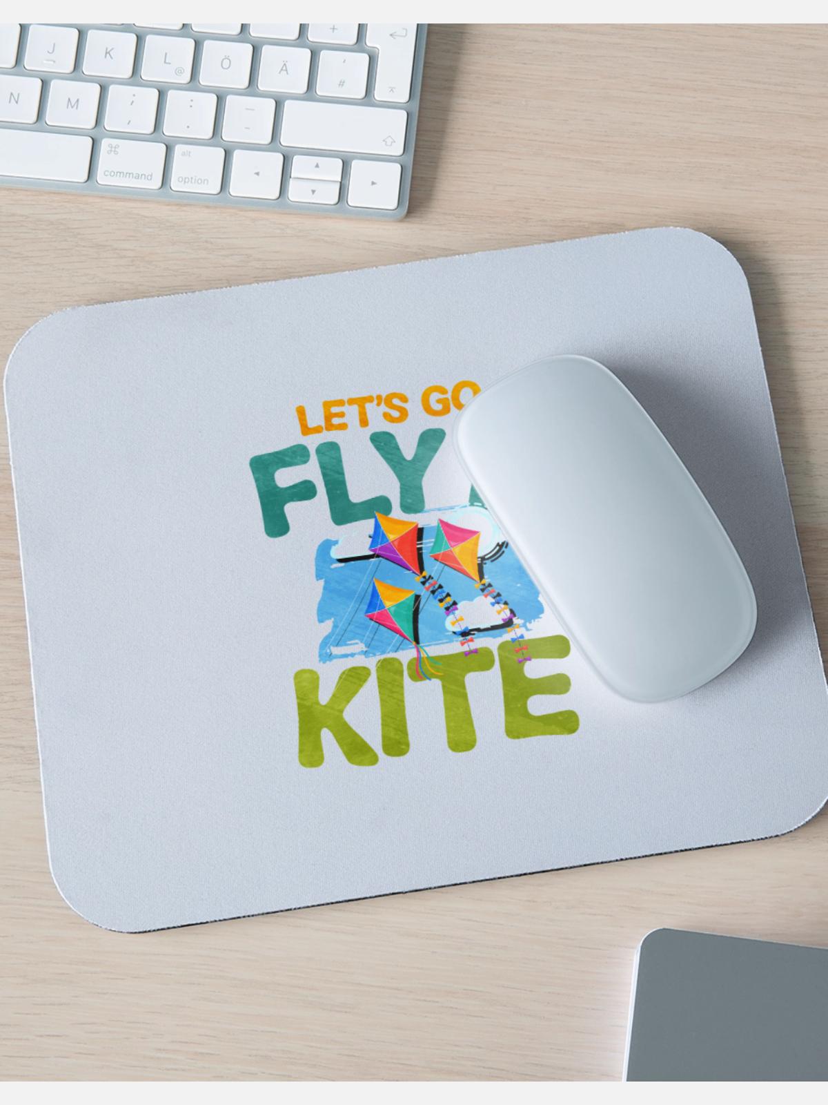 Kite Flying - Mouse pad Horizontal - white - Front