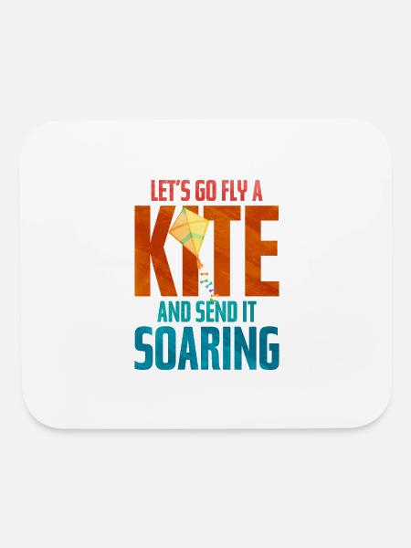 Kite Flying - Mouse pad Horizontal - white - Front