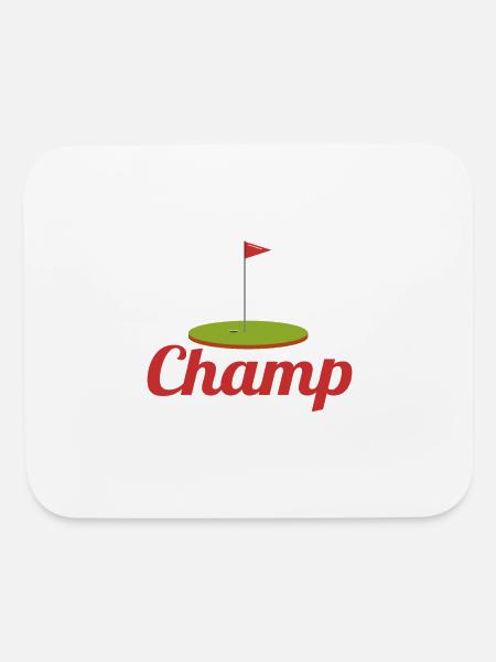 Mini Golf Champ - Mouse pad Horizontal - white - Front