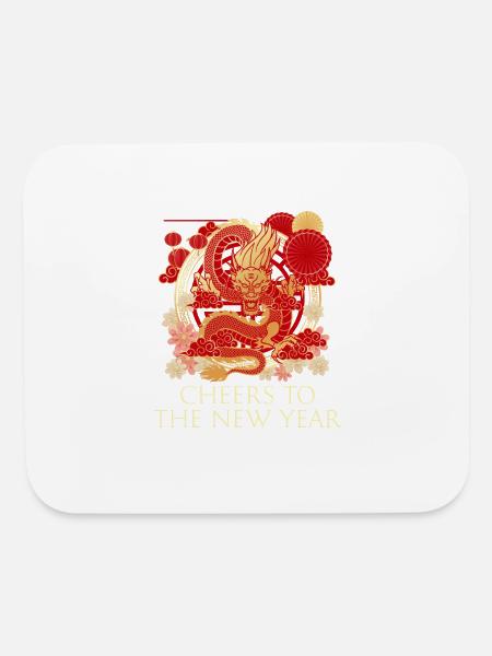 Cheers To The New Year Chinese New Year Family - Mouse pad Horizontal - white - Front