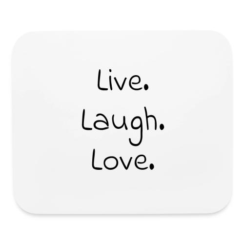 Smoon City_Live laugh love Black - Mouse pad Horizontal