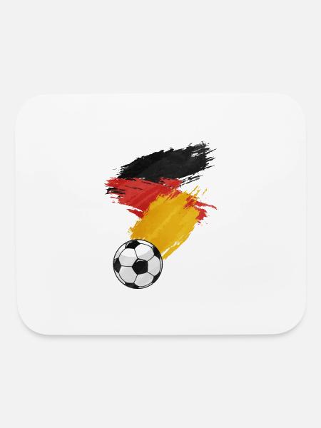 Germany Soccer Football Flag - Mouse pad Horizontal - white - Front