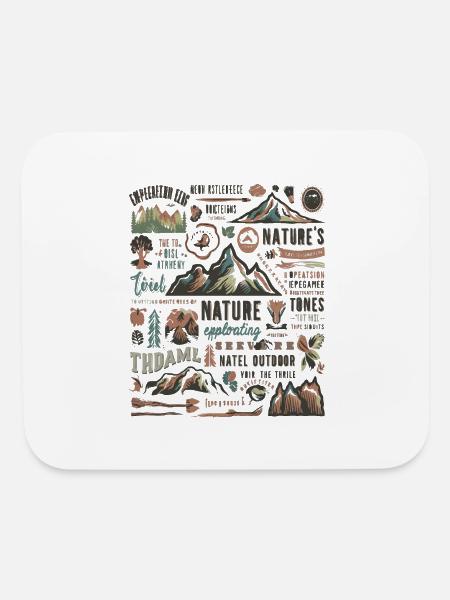 Natural Outdoor - Mouse pad Horizontal - white - Front