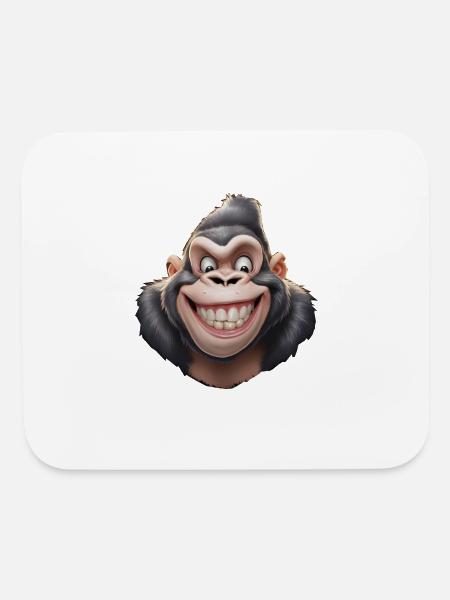 Gorilla - Mouse pad Horizontal - white - Front
