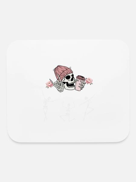 I Like Murder Shows Comfy Clothes And 3 People Hal - Mouse pad Horizontal - white - Front
