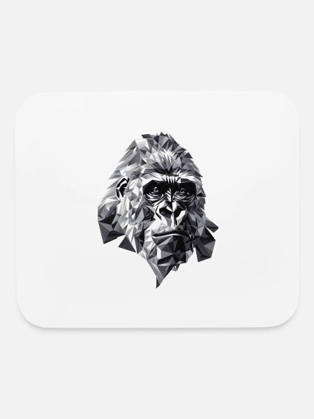 Gorilla - Mouse pad Horizontal - white - Front