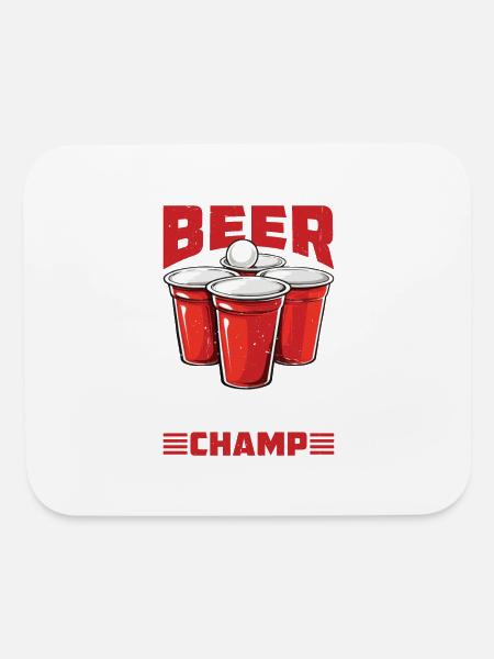 Beer Pong Champ - Mouse pad Horizontal - white - Front