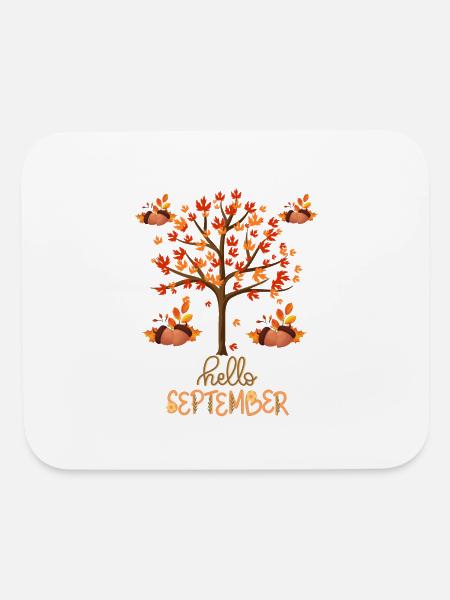welcome october - Mouse pad Horizontal - white - Front