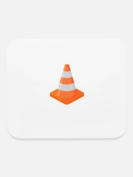 I Am A Traffic Cone Lazy Halloween Costume Easy - Mouse pad Horizontal - white - Front