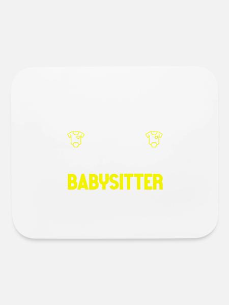 Babysitter Babysitting - Mouse pad Horizontal - white - Front