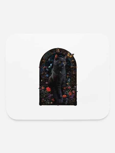 Russian Blue Cat - Mouse pad Horizontal - white - Front