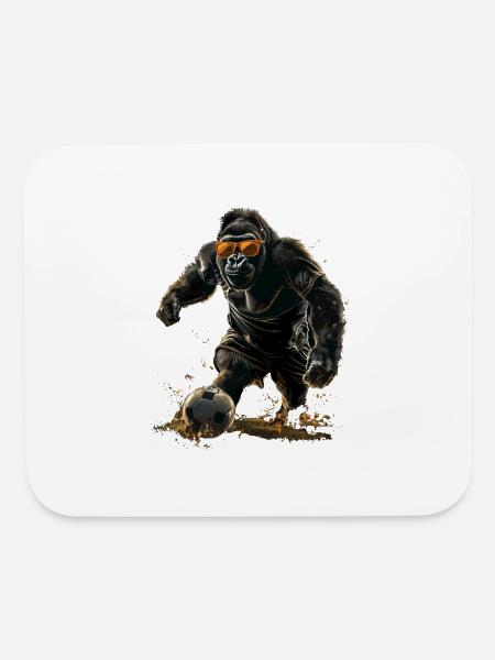 Gorilla - Mouse pad Horizontal - white - Front
