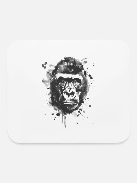 Gorilla - Mouse pad Horizontal - white - Front