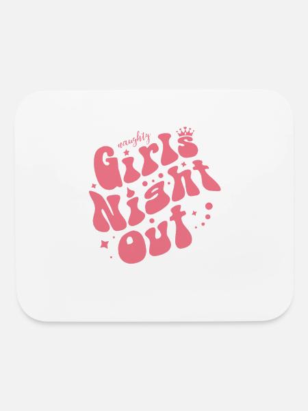 Soirée entre filles coquines - Tapis de souris - blanc - Devant