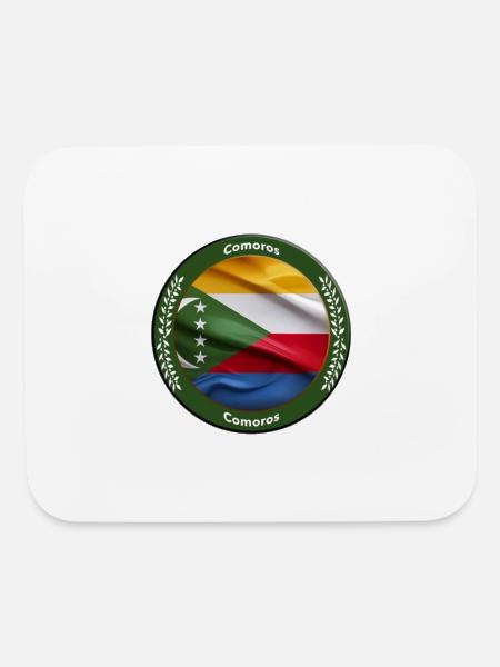 Comoros - Mouse pad Horizontal - white
