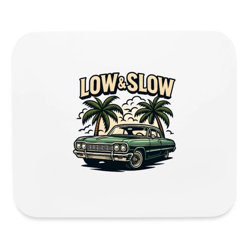 Classic Lowrider Car | Low & Slow Retro T-Shirt - Mouse pad Horizontal