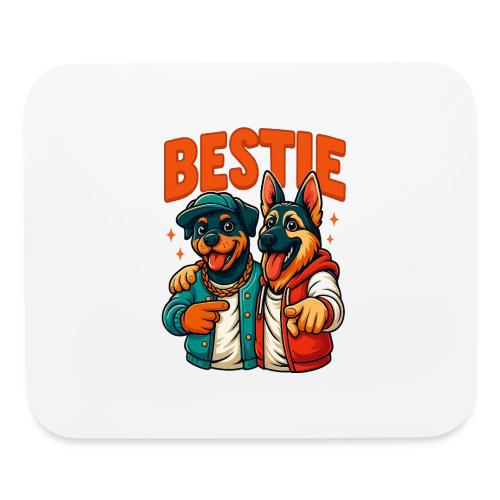 Hip Hop Dog Besties Shirt for Friends & Pet Lovers - Mouse pad Horizontal