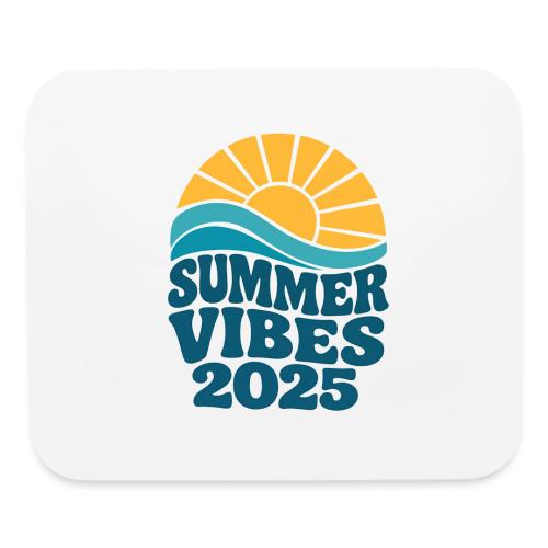Summer Vibes 2025 Retro Sunset T-Shirt | Fun Beach - Mouse pad Horizontal