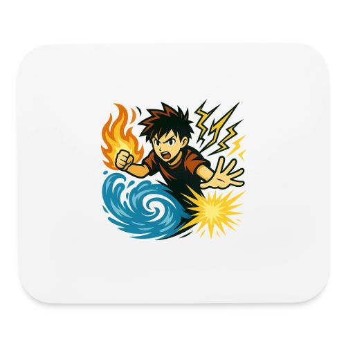 Anime Elemental Warriors | Fire, Water, Lightning - Mouse pad Horizontal