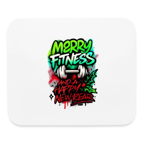 Merry Fitness Christmas Gym Humor - Mouse pad Horizontal