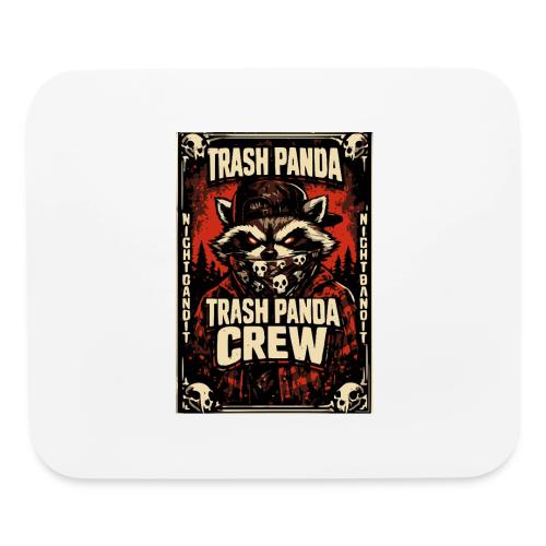 Midnight Forager Raccoon Mushroom Hunter - Mouse pad Horizontal