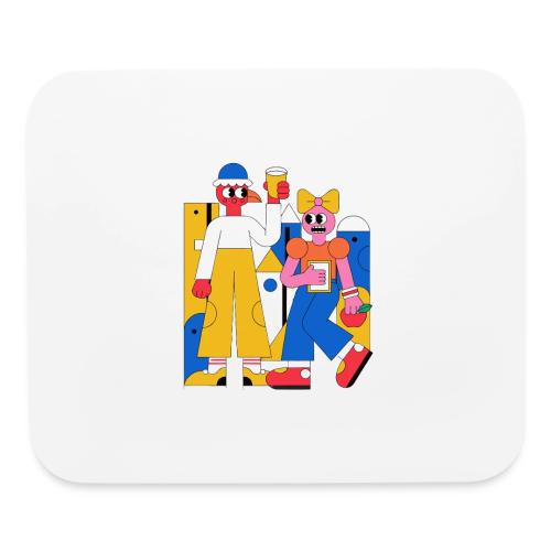 Bold Geometric Duo Pop Art - Mouse pad Horizontal