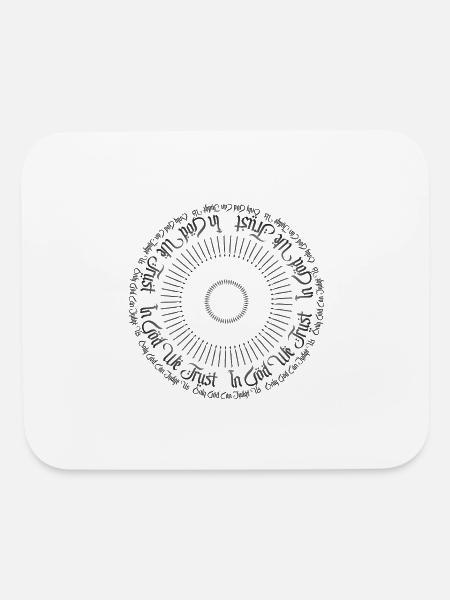 in God - Mouse pad Horizontal - white - Front