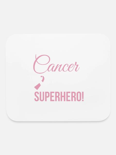 Breast Cancer Im With A Cancer Ass Kicker - Mouse pad Horizontal - white - Front