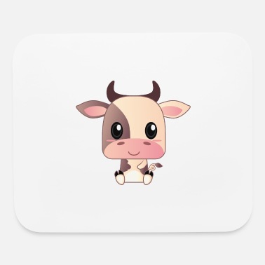 Cute Baby Cow Cartoon' Mouse Pad | Spreadshirt
