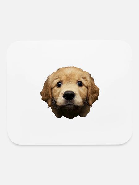 Golden Retriever - Mouse pad Horizontal - white