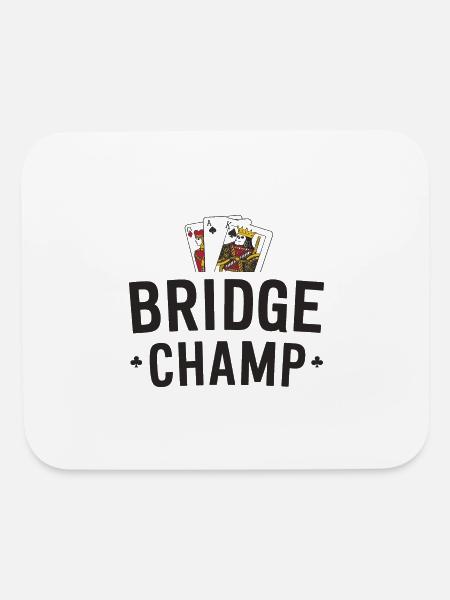 Bridge Champ - Mouse pad Horizontal - white - Front