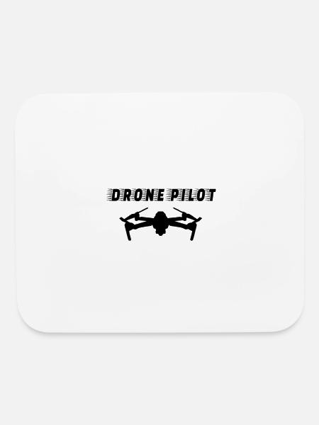 DRONE: Drone Pilot - Mouse pad Horizontal - white - Front