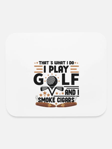 Golf Player Golfer Golf Golf Cart Golf Mom - Mouse pad Horizontal - white - Front