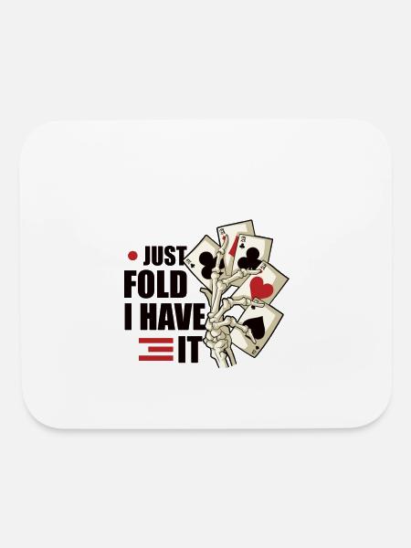 Poker Casino Poker Player Gambling Roulette Gift - Mouse pad Horizontal - white - Front