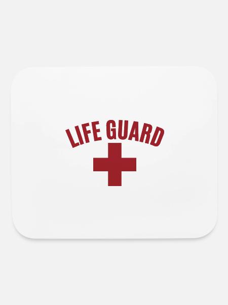 Life Guard - Mouse pad Horizontal - white - Front