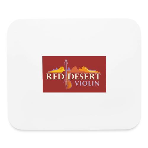 Red Desert Violin Logo on dark background - Mouse pad Horizontal