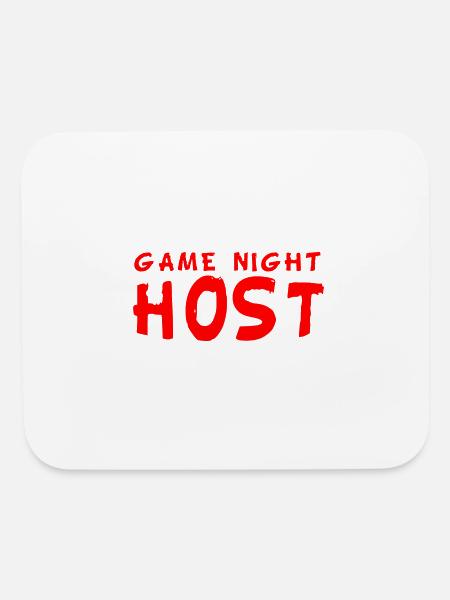 Hôte de soirée de jeu 4 - Tapis de souris - blanc - Devant
