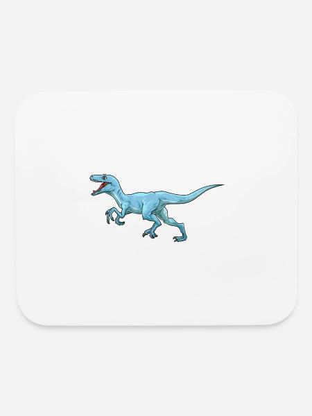 Dinosaur Velociraptor Raptor Prehistoric Dino - Mouse pad Horizontal - white - Front