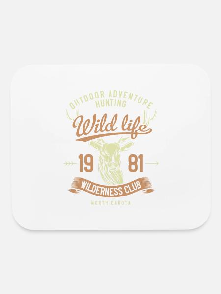 Outdoor Adventure Hunting - Mouse pad Horizontal - white - Front