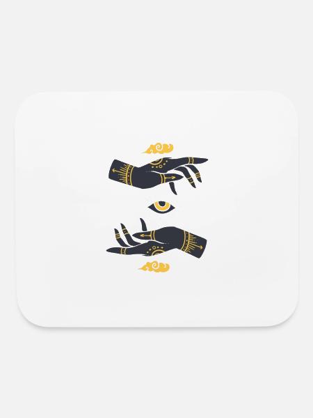Cadeau futuriste de soirée physique - Tapis de souris - blanc - Devant