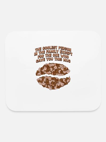 The Coolest Person in the Family Siblings Funny - Mouse pad Horizontal - white - Front