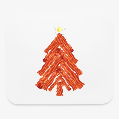 Funny Bacon and Egg Christmas Tree - Mouse pad Horizontal