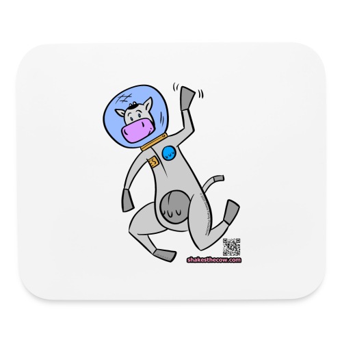 Astronaut Shakes the Cow - Mouse pad Horizontal