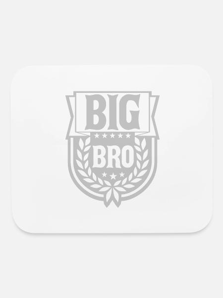 Logo Big Bro Banner - Mouse pad Horizontal - white - Front